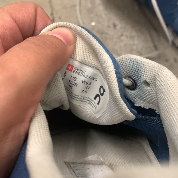 On Running on cloud Athletic Shoes in Blue and White - Picture 8 of 8